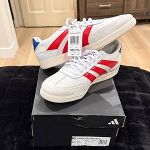Adidas Predator Freestyle Sneakers - Red, White, and Blue